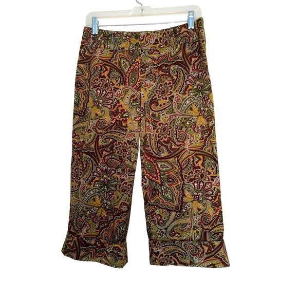 Harold’s Crop Paisley Pant  - Picture 1 of 9